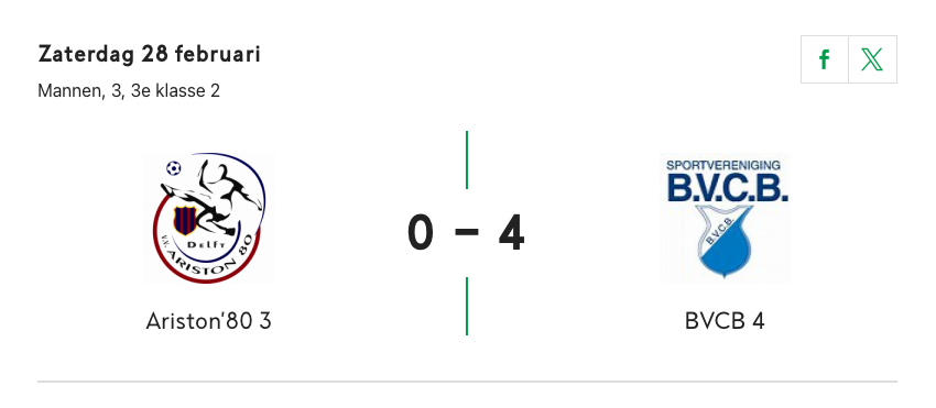 “BVCB 4 blijft onverbiddelijk op titelkoers na ruime zege in Delft”