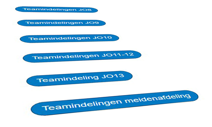 Team indelingen JO19
