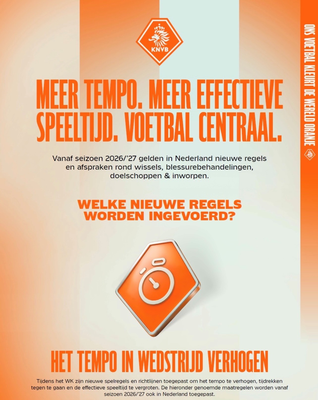 Nieuwe KNVB-Spelregels